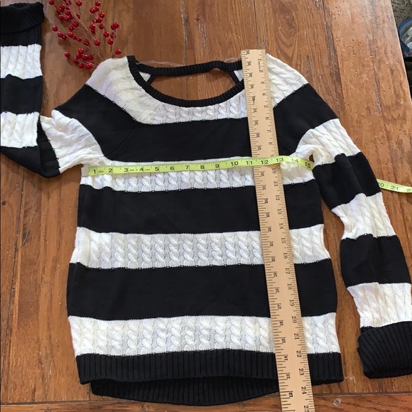 Striped Sweater🖤Black/Ivory by SANCTUARY - Picture 3 of 7
